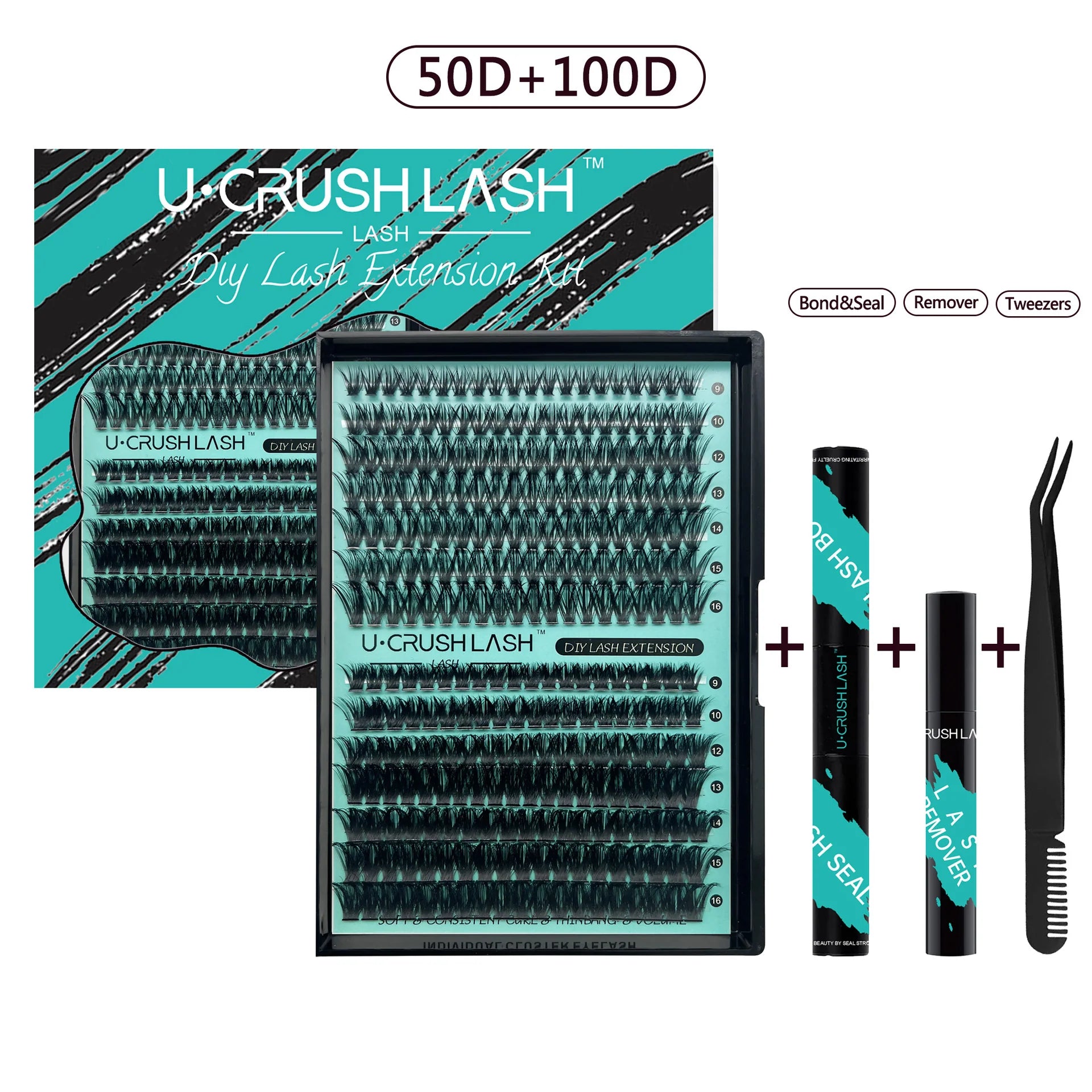 Split Self-Adhesive Solo Bundle Fake Lashes Set