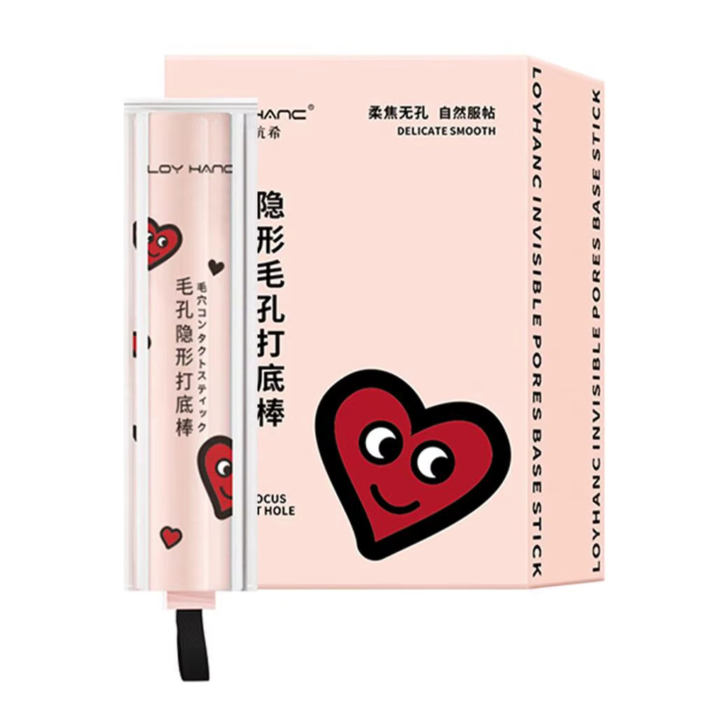 Invisible Pore Primer Stick Waterproof Pore Eraser Face Primer Makeup Base Oil-Control Moisturizing Fine Lines Isolation Make Up