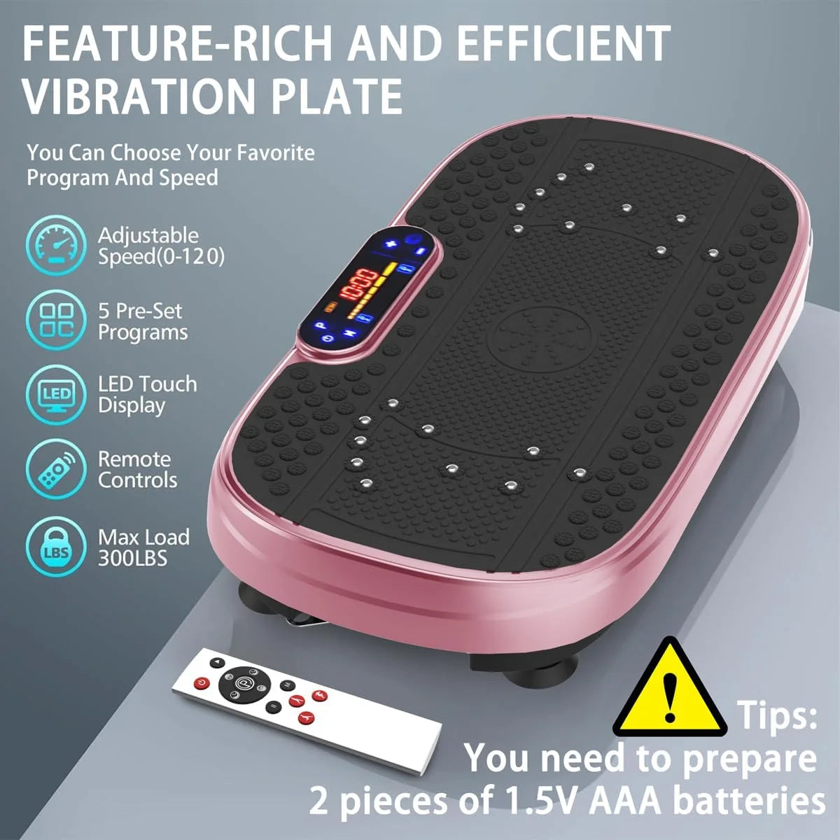 Vibration Plate Fitness Platform Exercise Machine -Full Body Vibrating Shaking Workout Fitness Platform Vibration Plate for Home Gym 200W