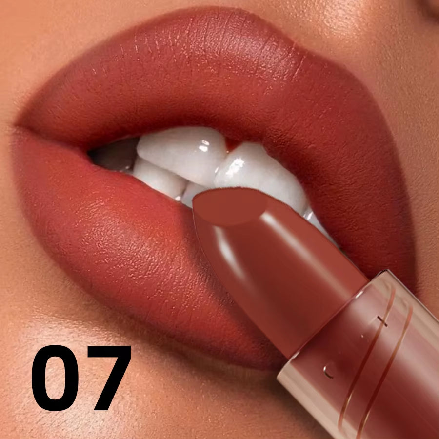 14-Color Matte Lipstick Red Lip Stick Waterproof Sexy Korean Makeup Lip Tint Brown Pink Lip Cosmetic Long Lasting Lip Gloss