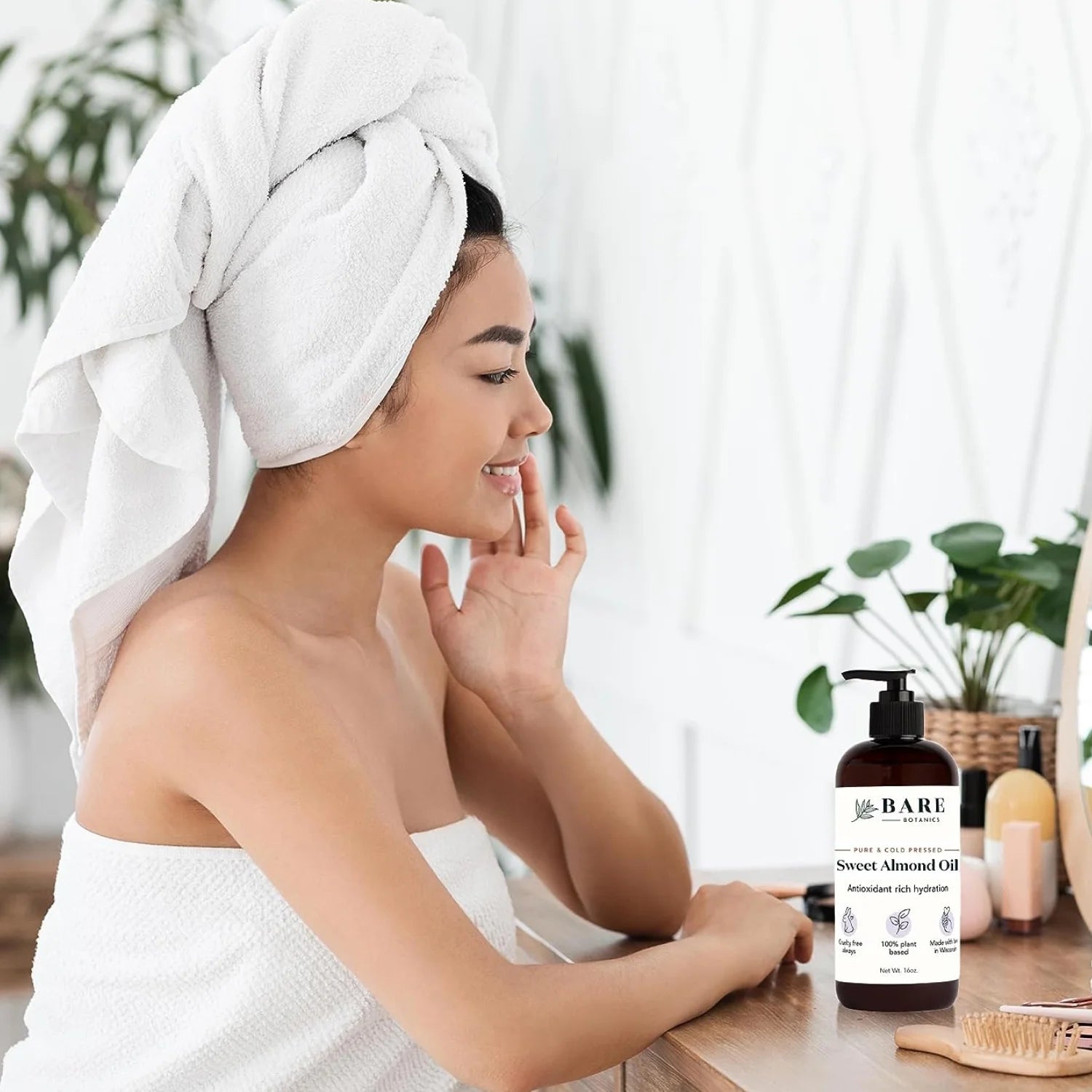 Sweet Almond Oil Body Oil | 16 Oz (LARGE) | Pure & Cold-Pressed