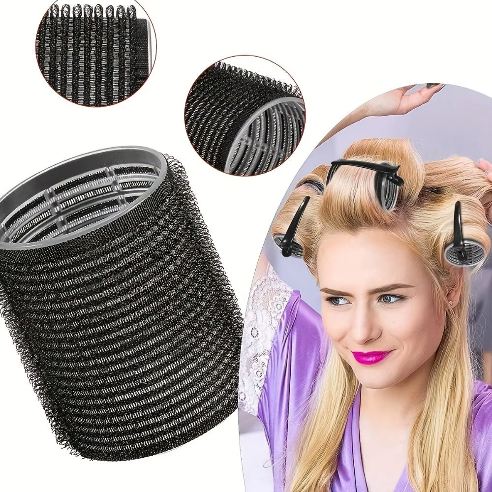 30Pcs Heatless Hair Styling Kit with Self-Grip Rollers 18Pcs 12Pcs Clips DIY Easy to Use Hair Care Beauty Tools for Natural Wave