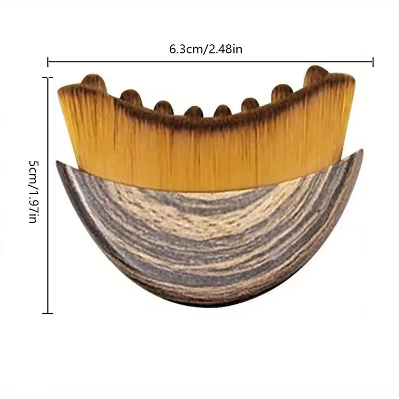 1/3 Pack Lymphatic Contour Facial Brush, Gua Sha Eye and Neck Care Brush, Lymphatic Contour Brush, Crescent Brush, Facial Brush, Massage Care Brush, Cleansing Brush