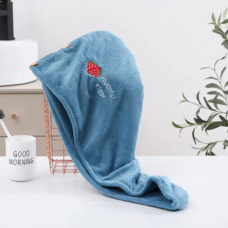 Rapid Dry Towel for Hair Microfiber Towels anti Frizz Dry Hair Hair Towel Quick Dry Hair Dry Towels for Girls Beach Shower Cap