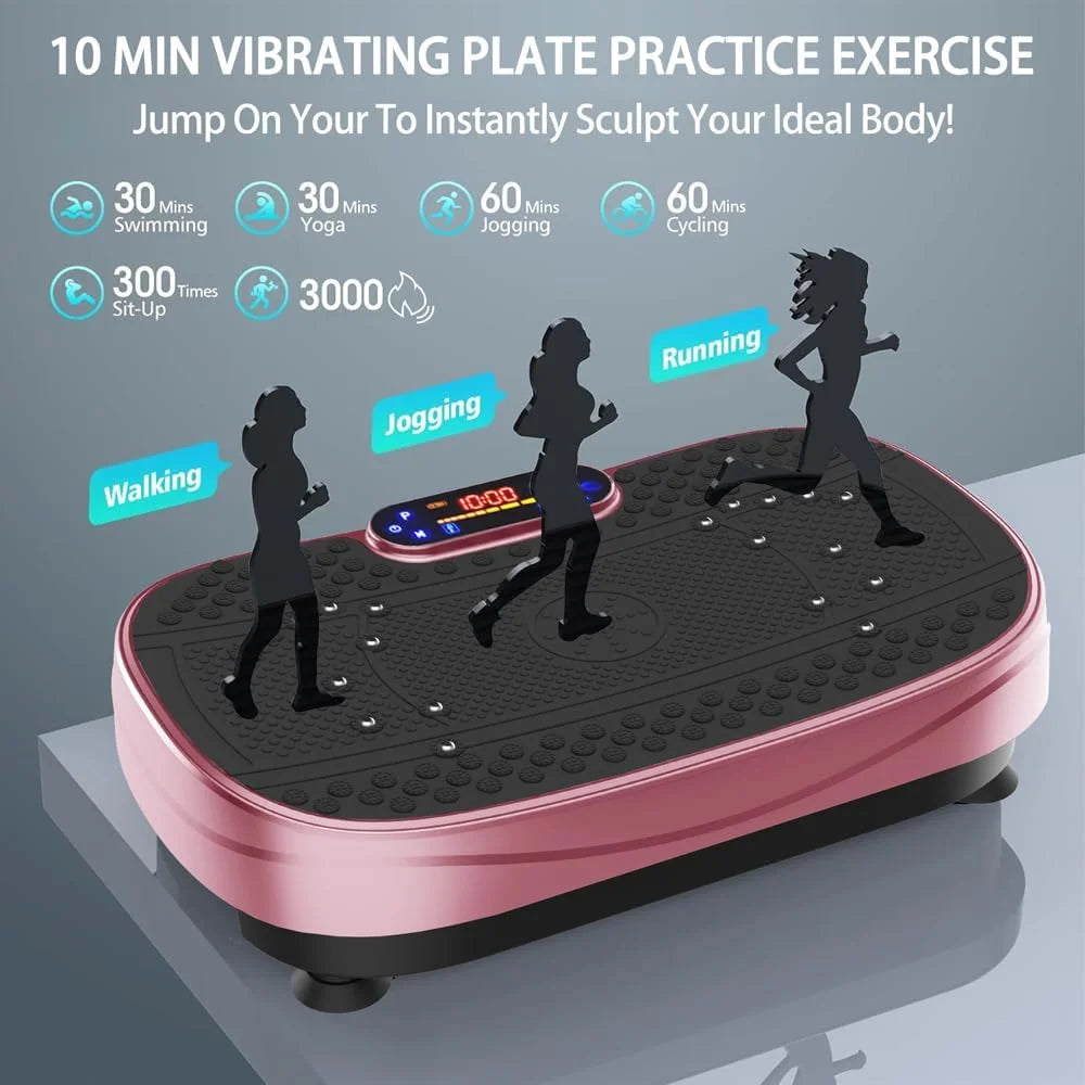 Vibration Plate Fitness Platform Exercise Machine -Full Body Vibrating Shaking Workout Fitness Platform Vibration Plate for Home Gym 200W