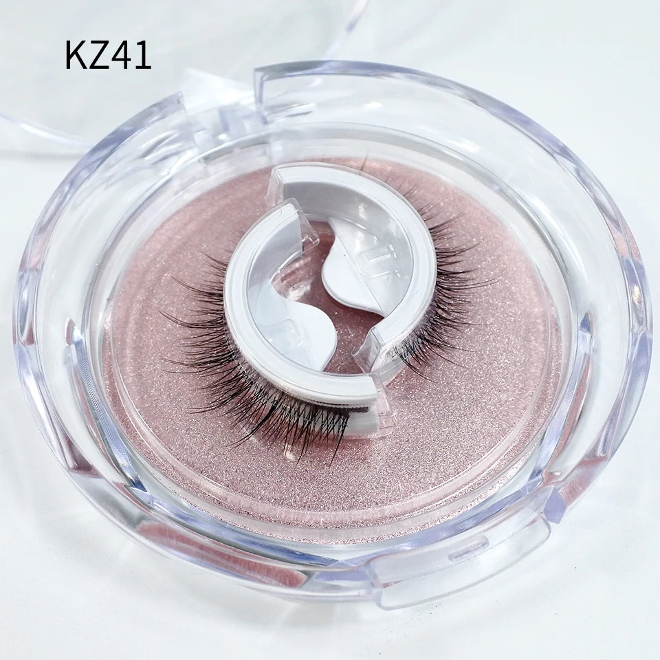 Reusable Adhesive Eyelashes New Arrival Wispy Thick Natural Eye Lashes Makeup Fake Eyelashes  