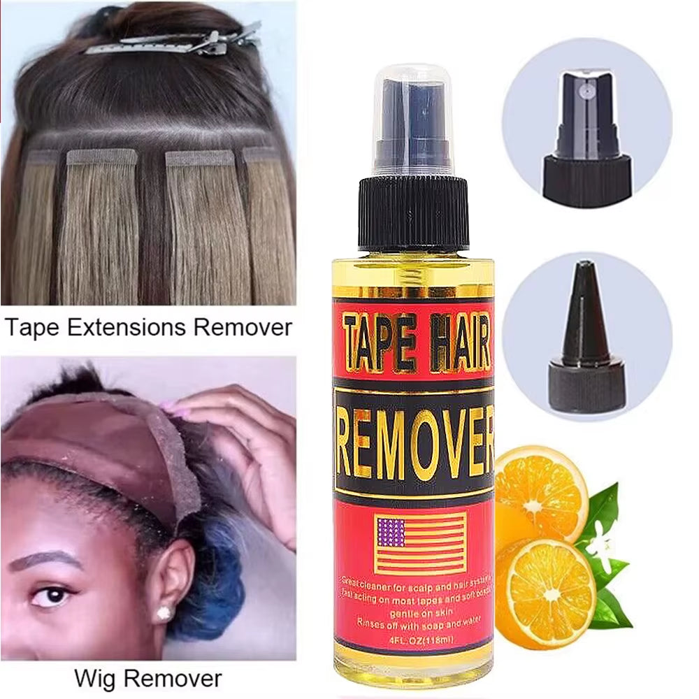 Tape in Extension Remover 118Ml,Wig Glue Remover Adhesive Fast Acting,Removes Hair Glue,Wig Tape,Double Sided Extension Tape