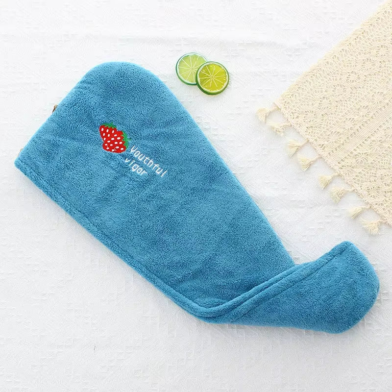 Rapid Dry Towel for Hair Microfiber Towels anti Frizz Dry Hair Hair Towel Quick Dry Hair Dry Towels for Girls Beach Shower Cap