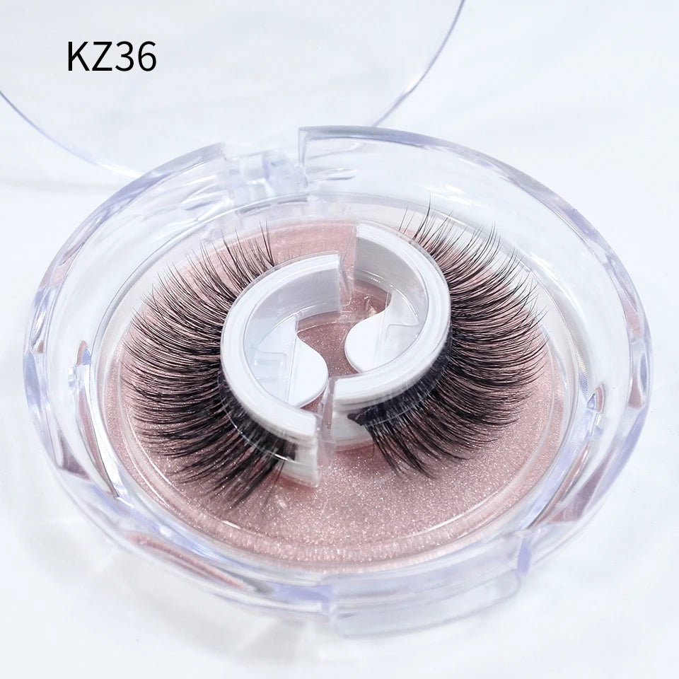 Reusable Adhesive Eyelashes New Arrival Wispy Thick Natural Eye Lashes Makeup Fake Eyelashes  
