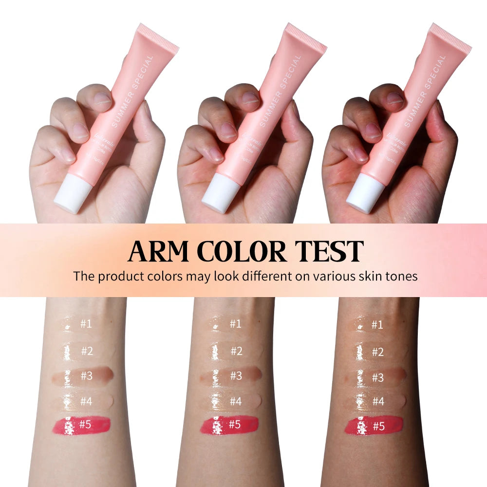 Summer Lip Balm Moisturizing Mirror Lip Gloss Lip Vanilla Mint Iced Coffee Cake Smell Lipstick Transparent Lip Oil Makeup