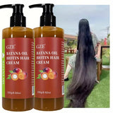 2 Pack  Batana Oil Biotin Hair Cream Strong Hair Anti-Breakage Repair Split Ends Silky for Dry Hair