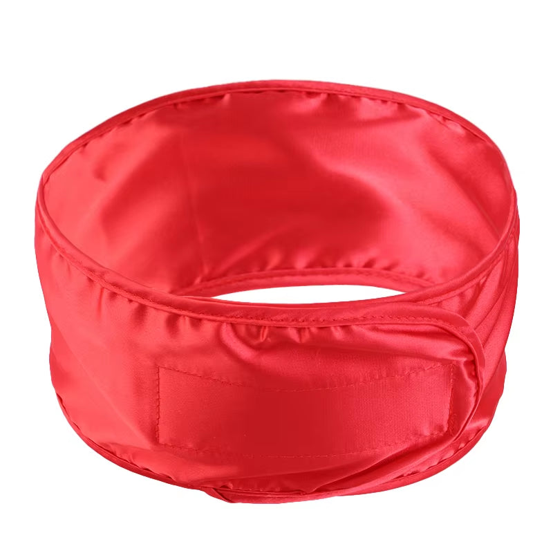 New Women Soft Silky Satin Headband Adjustable Sports Hairband Yoga Spa Bath Shower Wash Face Make up Cosmetic Wide Head Band