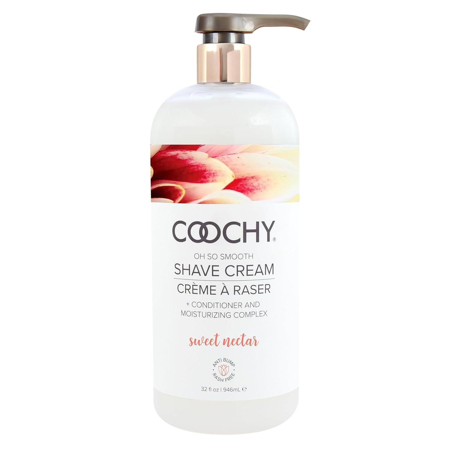 Shave Cream - Moisturizing Shave Lotion - Gentle Intimate Shaving Cream - for Bikini Area, Underarms, Legs & More - Rash-Free, Hydrating Formula - Sweet Nectar, 32 Oz