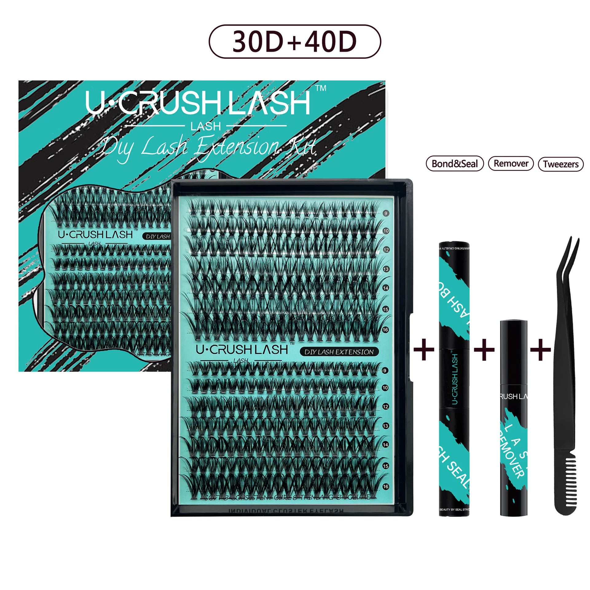 Split Self-Adhesive Solo Bundle Fake Lashes Set