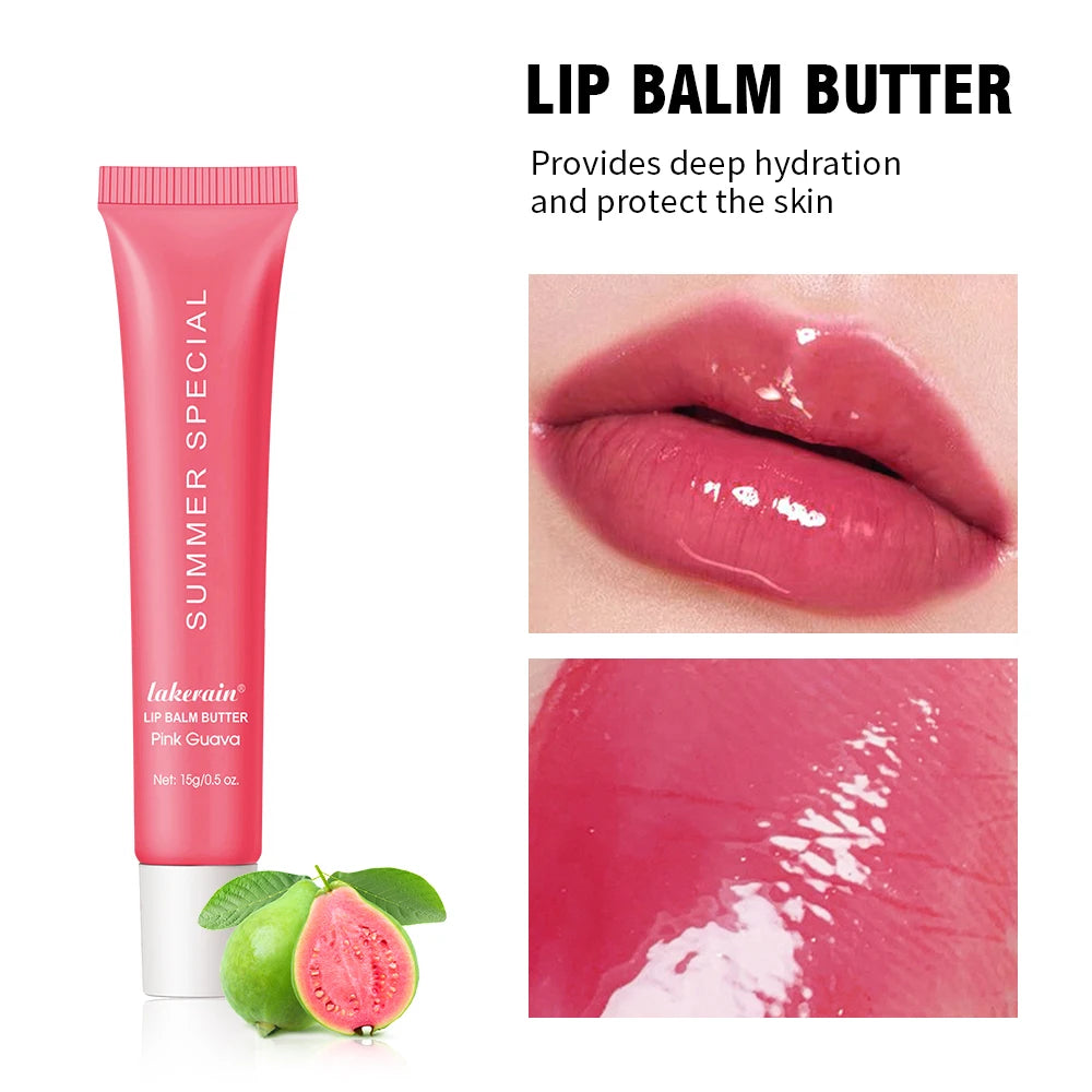 Summer Lip Balm Moisturizing Mirror Lip Gloss Lip Vanilla Mint Iced Coffee Cake Smell Lipstick Transparent Lip Oil Makeup