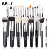 Black Makeup Brushes Set Professional Natural Goat Hair Brushes Foundation Powder Contour Eyeshadow Make up Brushes