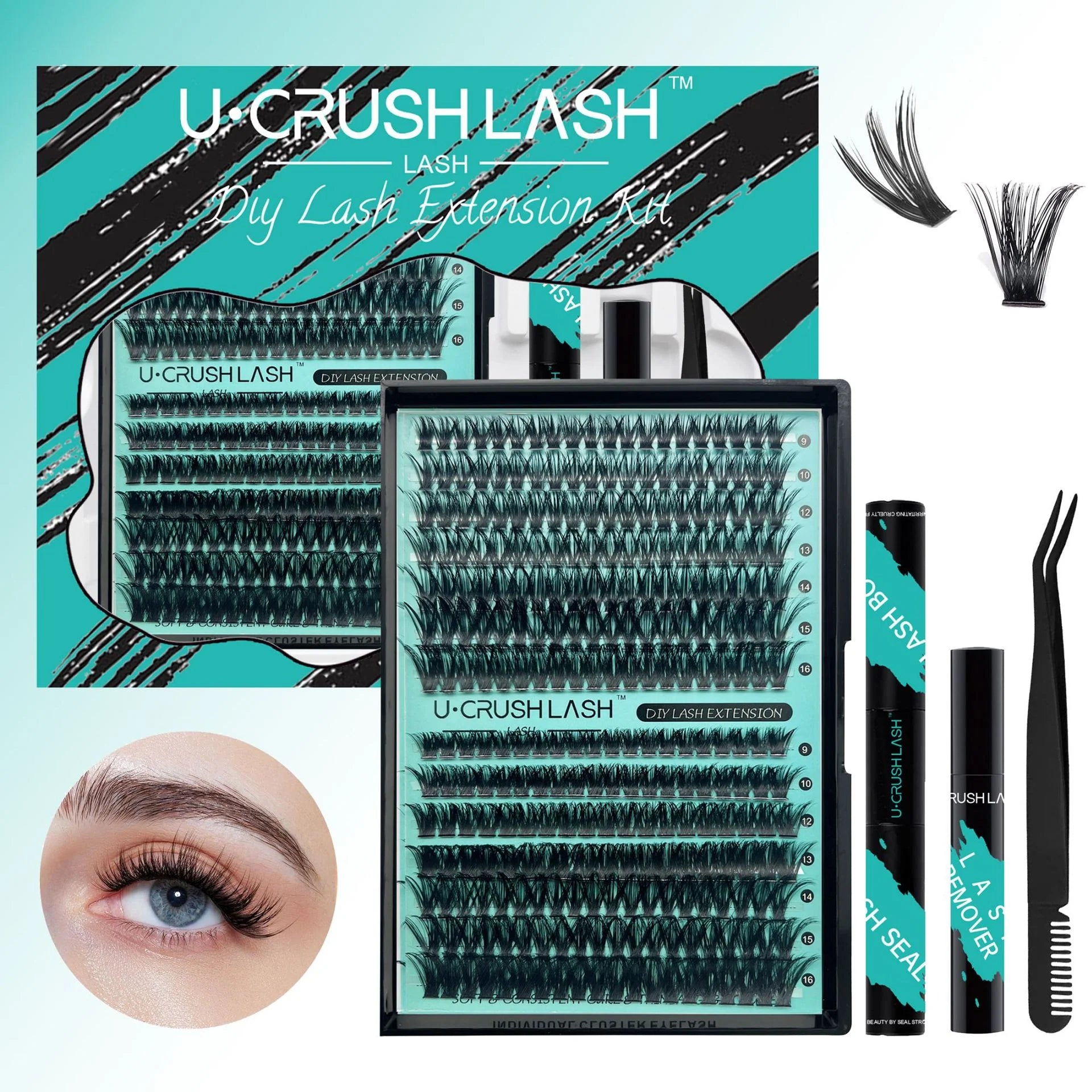 Split Self-Adhesive Solo Bundle Fake Lashes Set