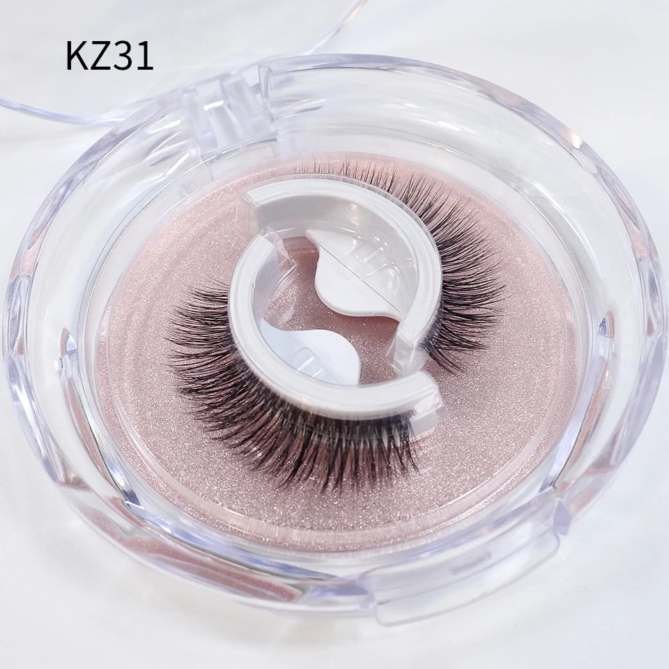 Reusable Adhesive Eyelashes New Arrival Wispy Thick Natural Eye Lashes Makeup Fake Eyelashes  