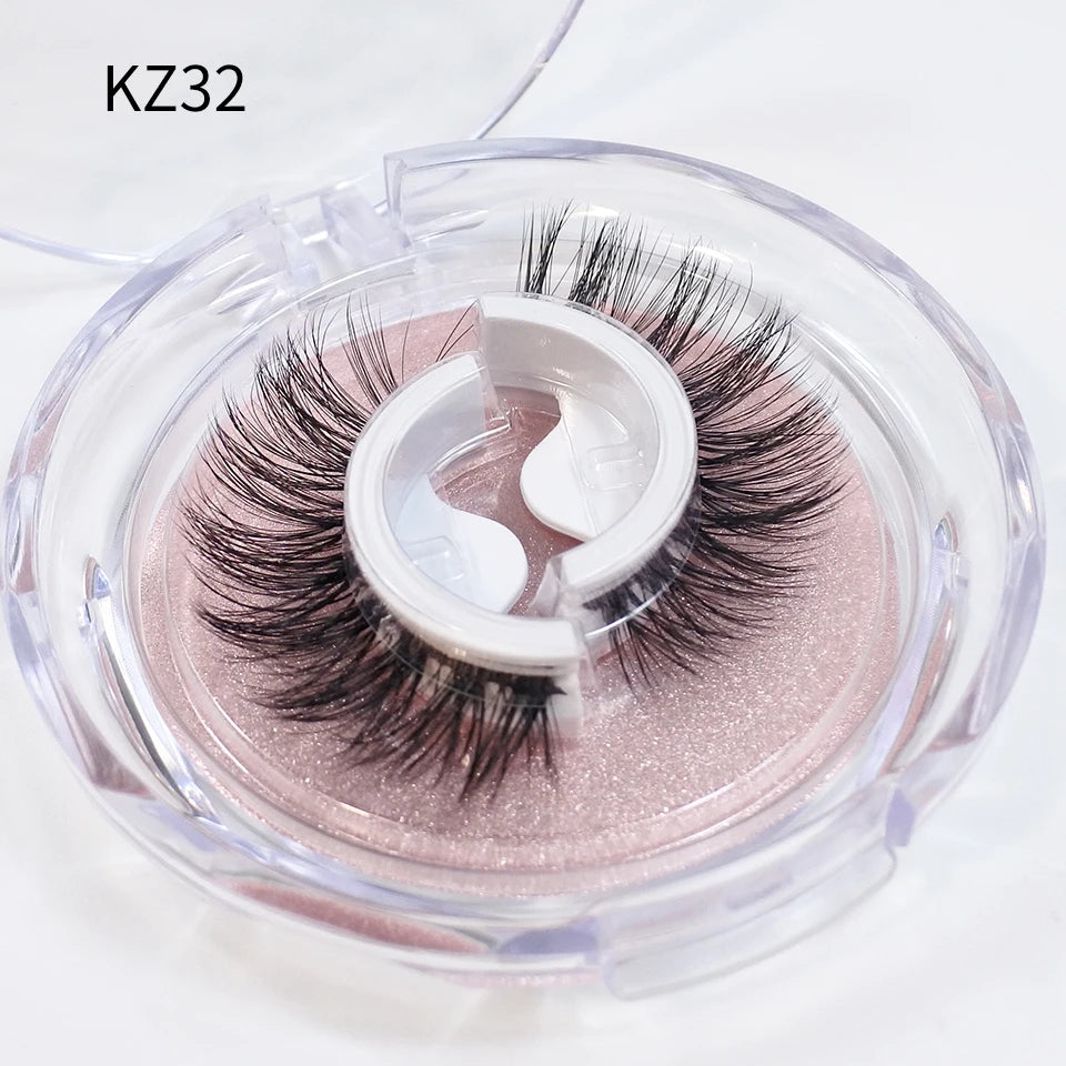 Reusable Adhesive Eyelashes New Arrival Wispy Thick Natural Eye Lashes Makeup Fake Eyelashes  