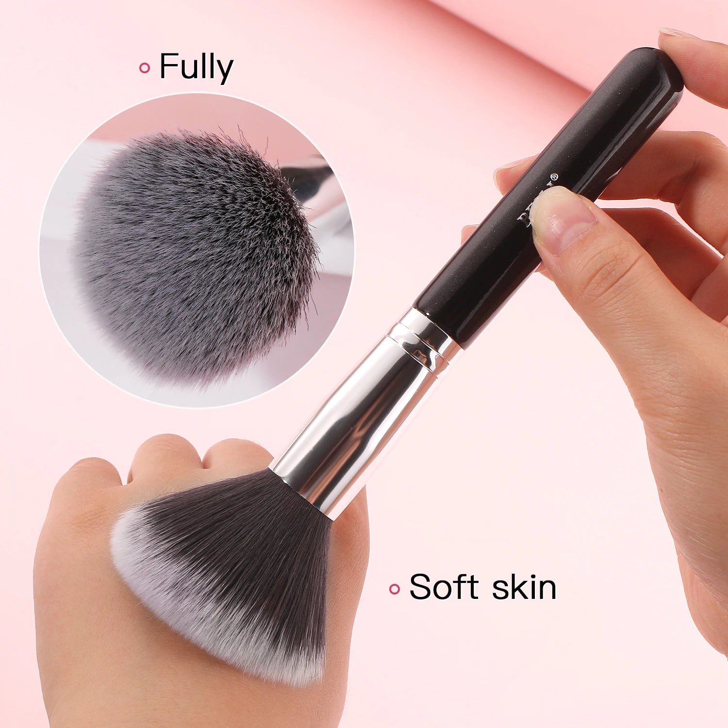 Black Makeup Brushes Set Professional Natural Goat Hair Brushes Foundation Powder Contour Eyeshadow Make up Brushes