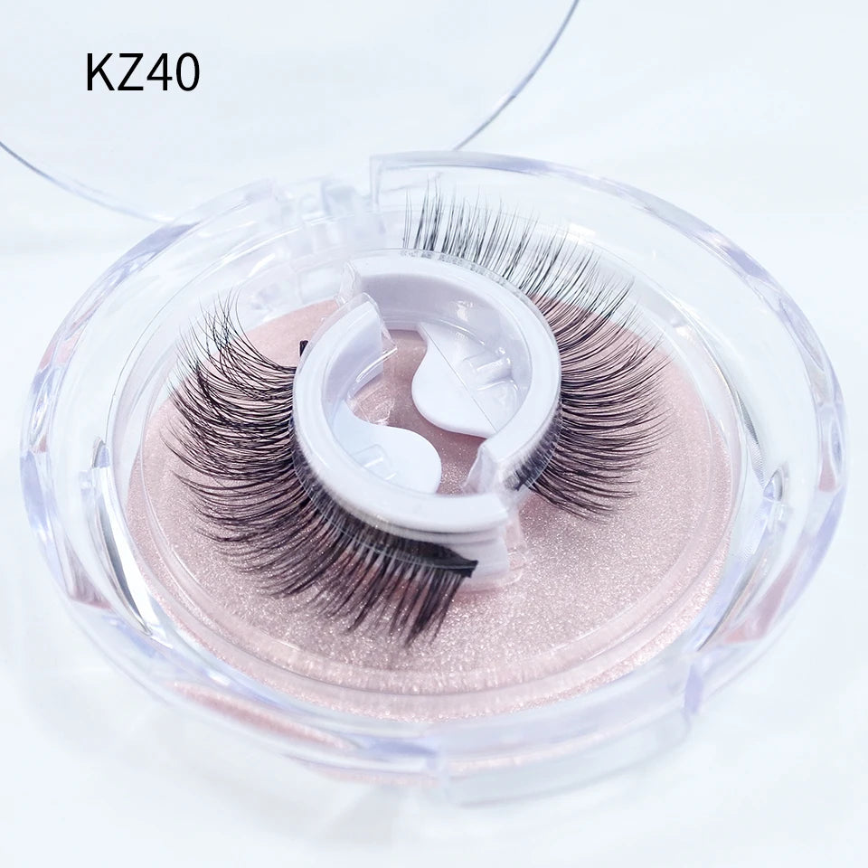 Reusable Adhesive Eyelashes New Arrival Wispy Thick Natural Eye Lashes Makeup Fake Eyelashes  