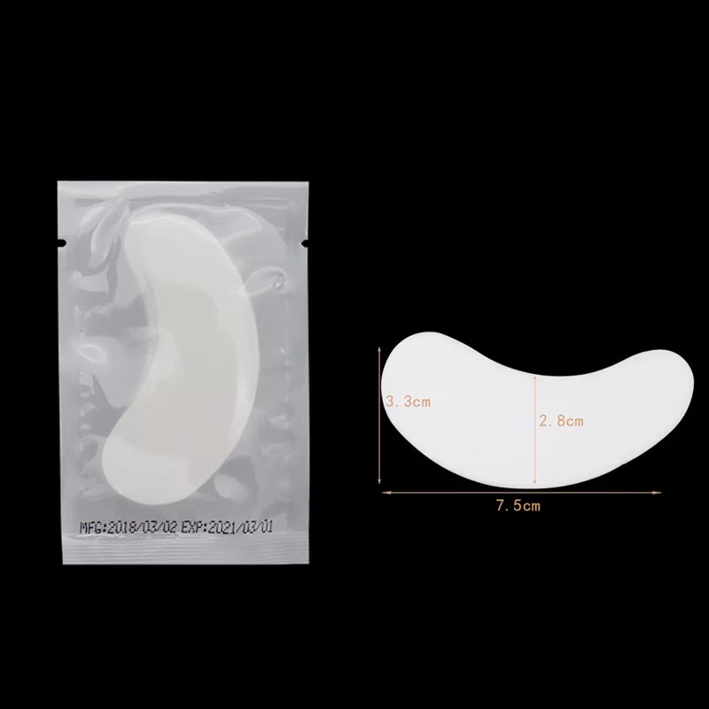 50Pairs Hydrogel Eye Patches for Building Eyelash Extension under Eye Pads Grafted Lash Stickers Beauty Tools
