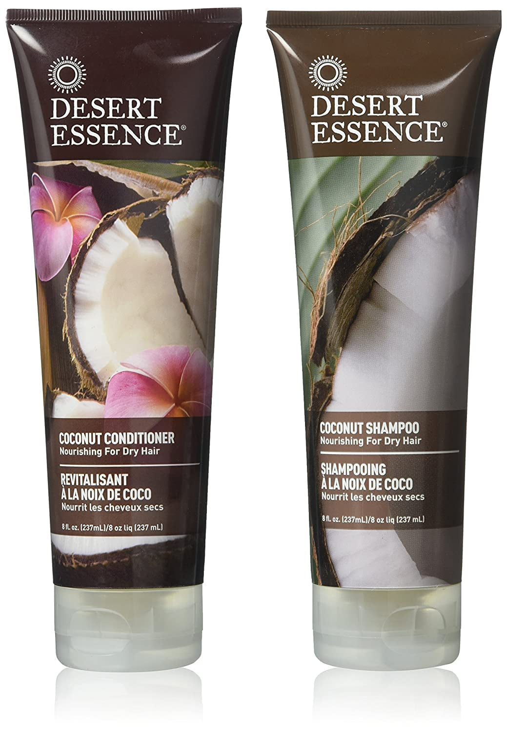 Coconut Shampoo & Conditioner Bundle - 8 Fl Ounce - Nourishing for Dry Hair - Delightful Scent - Refreshes Skin - Coconut Oil