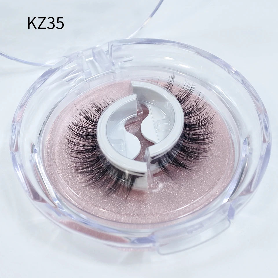 Reusable Adhesive Eyelashes New Arrival Wispy Thick Natural Eye Lashes Makeup Fake Eyelashes  
