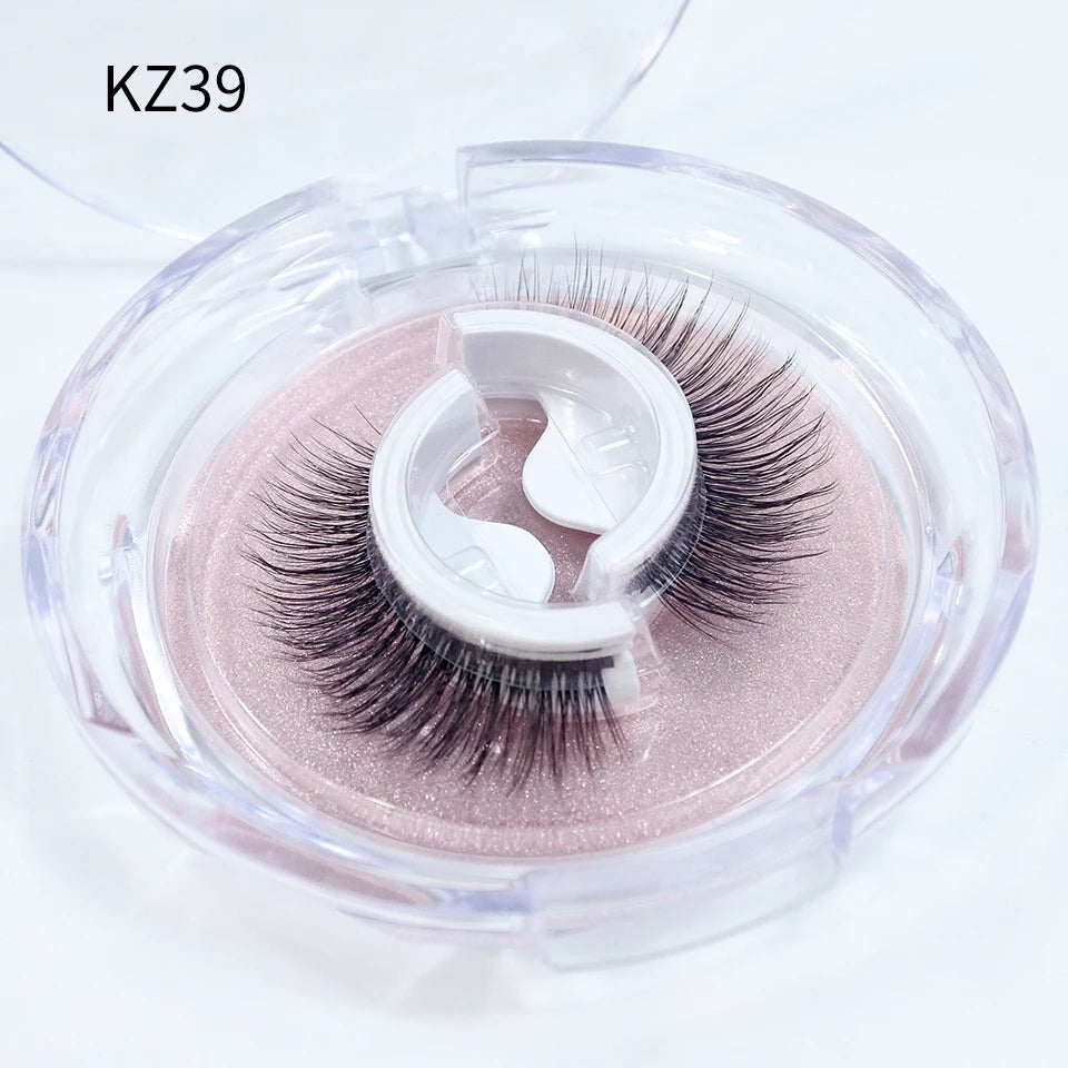 Reusable Adhesive Eyelashes New Arrival Wispy Thick Natural Eye Lashes Makeup Fake Eyelashes  