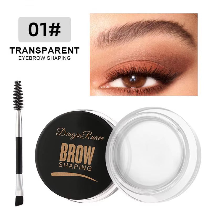 6 Color Eyebrow Cream Gel Tattoo Makeup Eye Brow Tint Long-Lasting Pigment Enhancer Eyebrow Enhancer with Brush Eyes Makeup