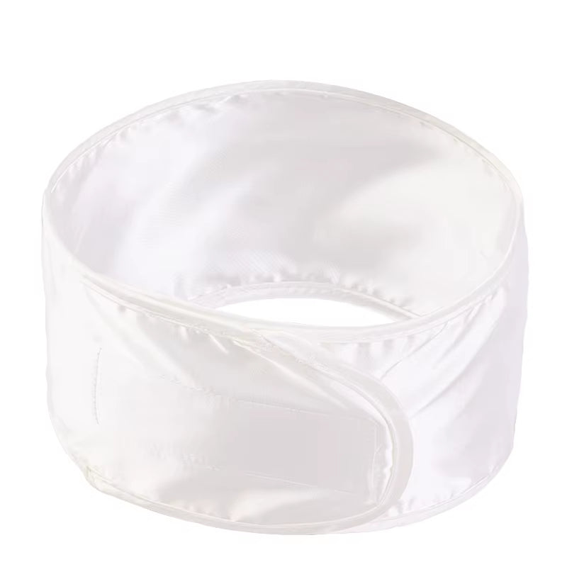 New Women Soft Silky Satin Headband Adjustable Sports Hairband Yoga Spa Bath Shower Wash Face Make up Cosmetic Wide Head Band