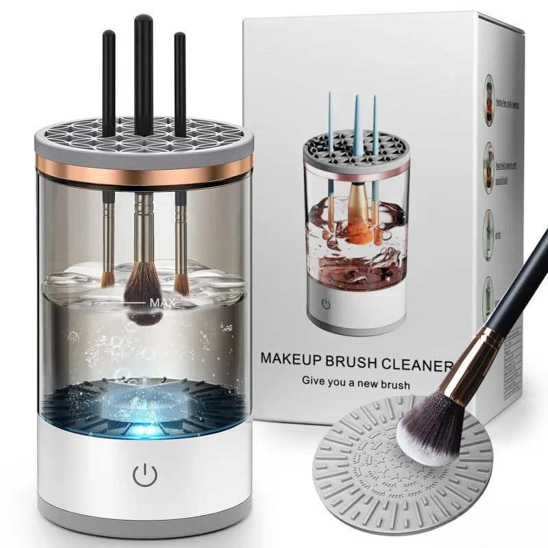Electric 3 in 1 Makeup Brush Cleaneing Machine Makeup Brush Dryer Portable Automatic USB Cosmetic Brushes Cleaner Tool