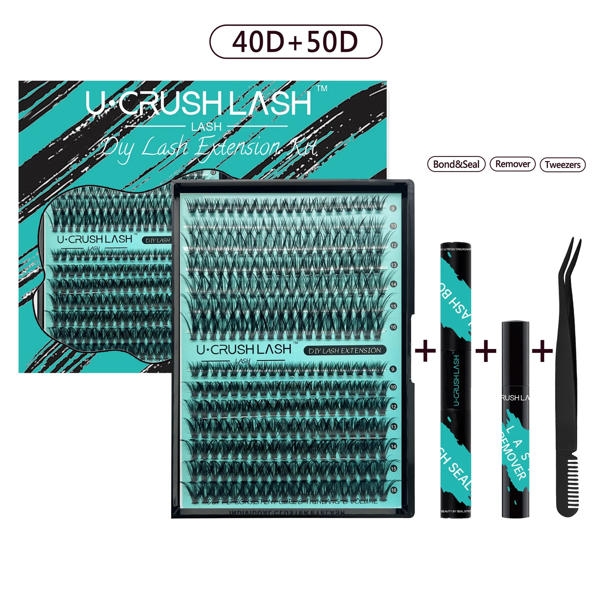 Split Self-Adhesive Solo Bundle Fake Lashes Set