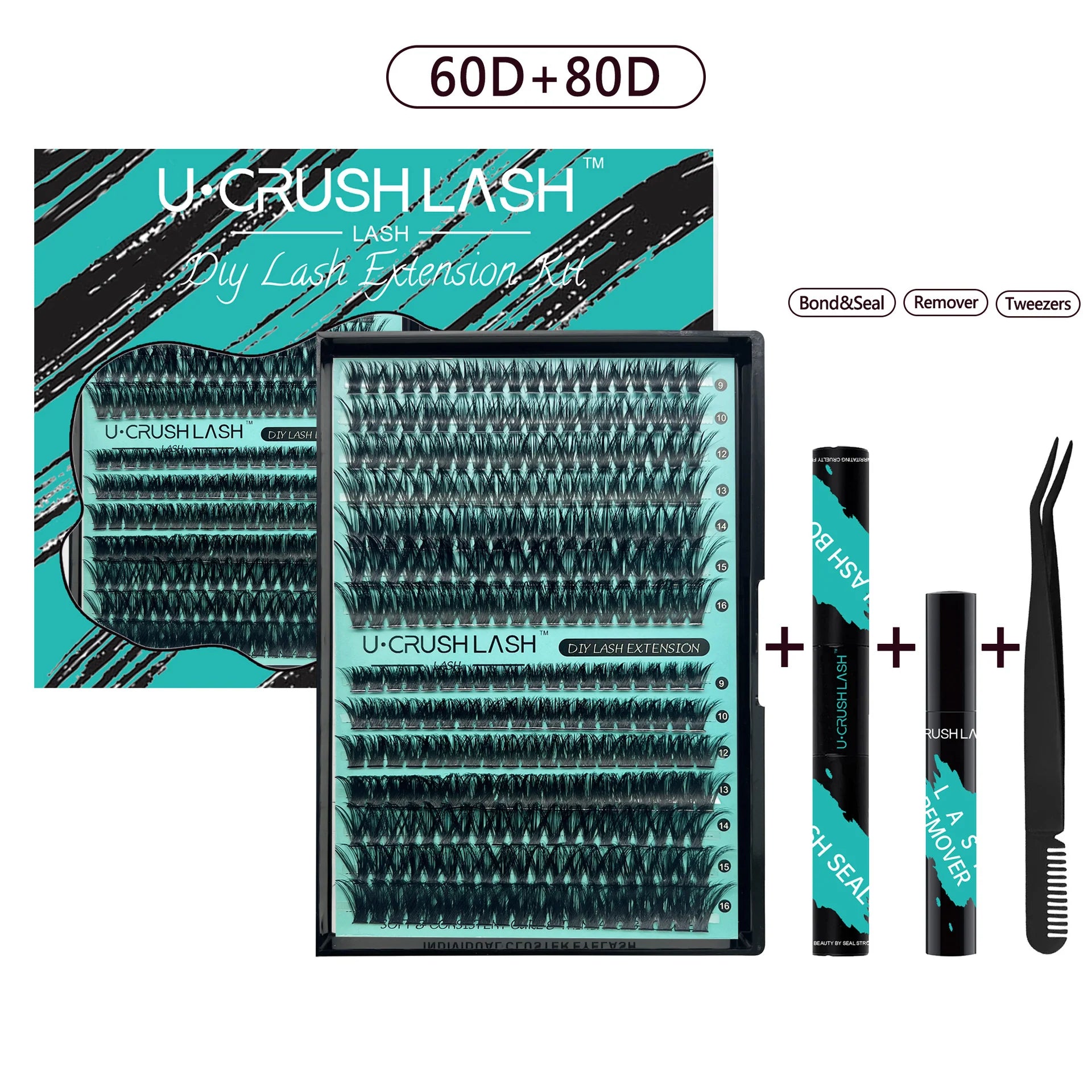 Split Self-Adhesive Solo Bundle Fake Lashes Set