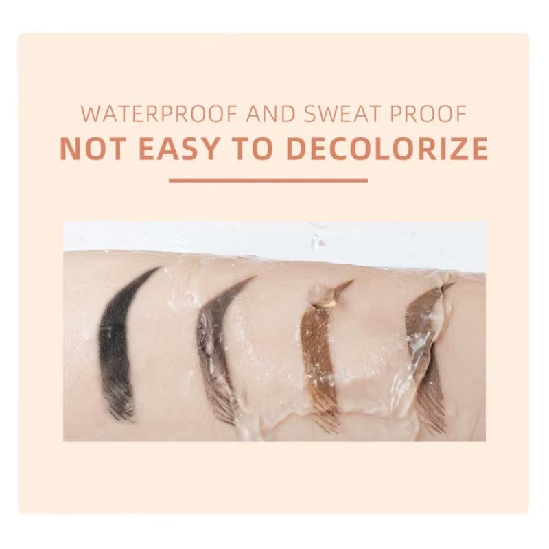 6 Color Eyebrow Cream Gel Tattoo Makeup Eye Brow Tint Long-Lasting Pigment Enhancer Eyebrow Enhancer with Brush Eyes Makeup