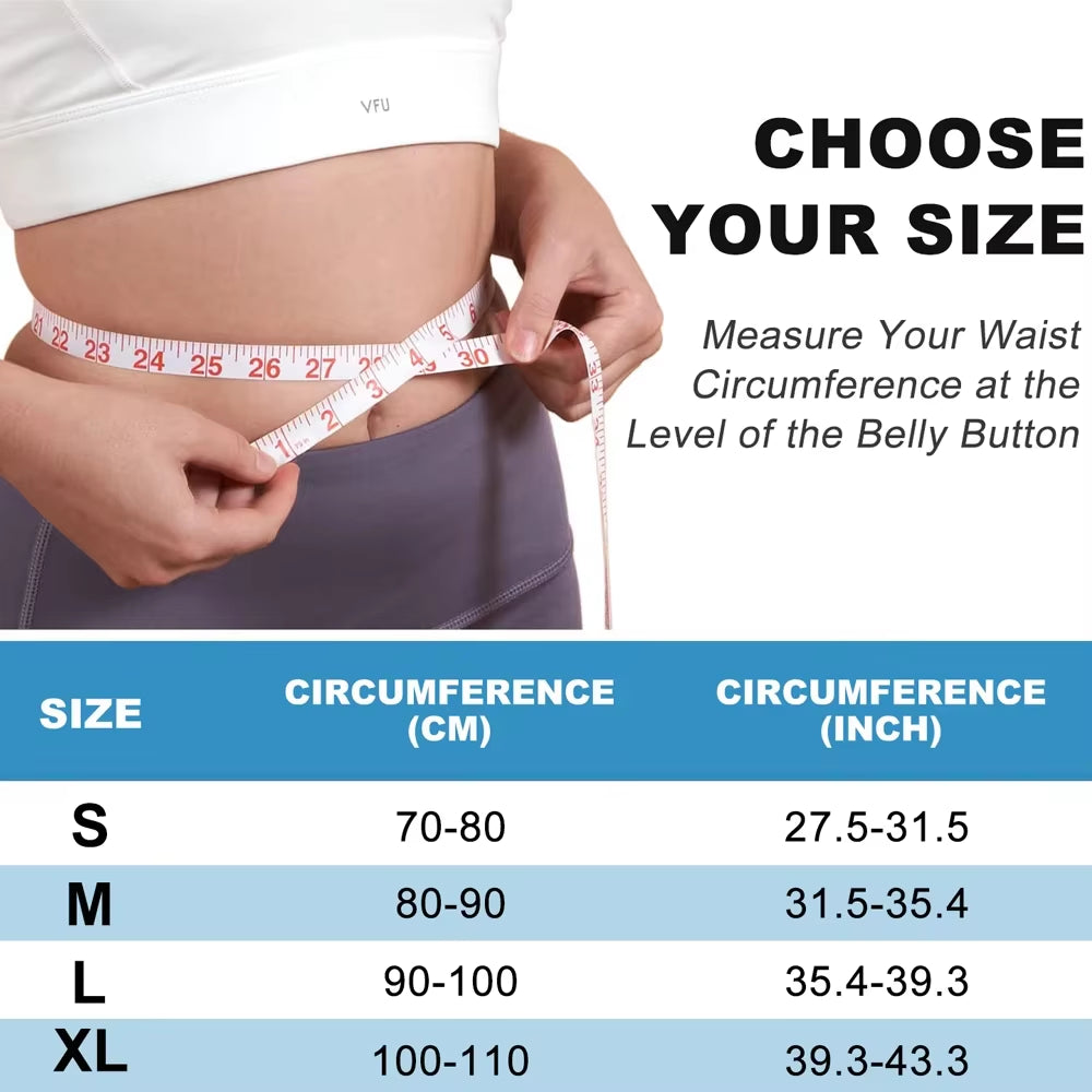 Waist Trimmer Ab Belt, Weight Loss Waist Trainer- Best Abs Accessories for Lower Back Support, Stomach and Back Lumbar Support