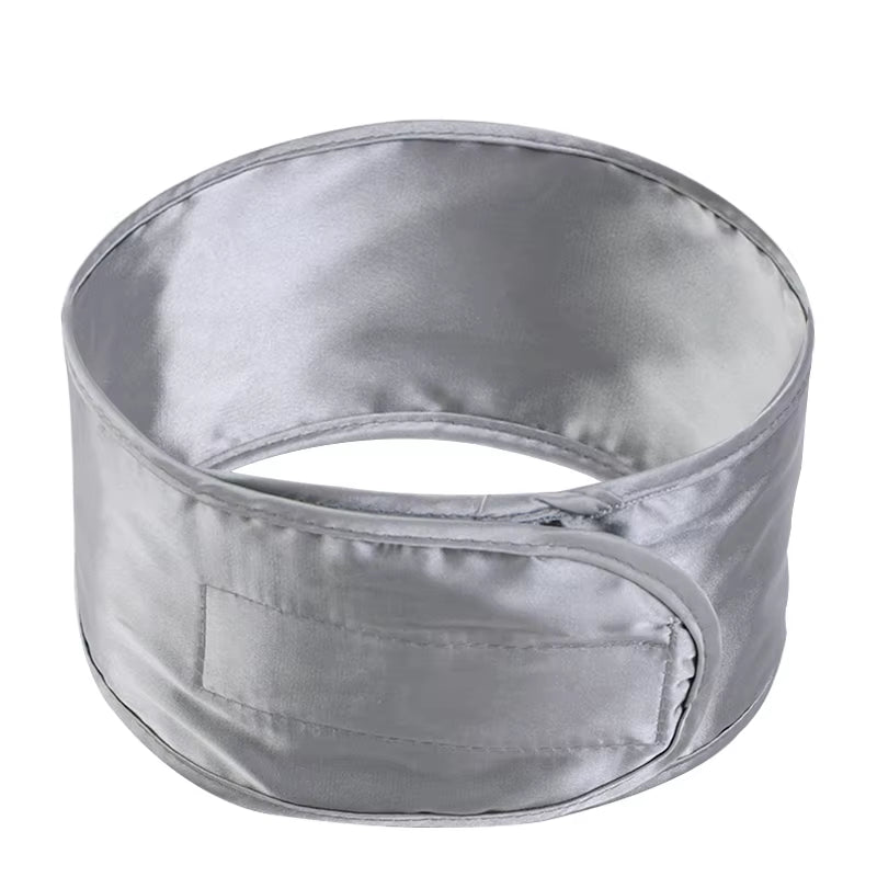 New Women Soft Silky Satin Headband Adjustable Sports Hairband Yoga Spa Bath Shower Wash Face Make up Cosmetic Wide Head Band