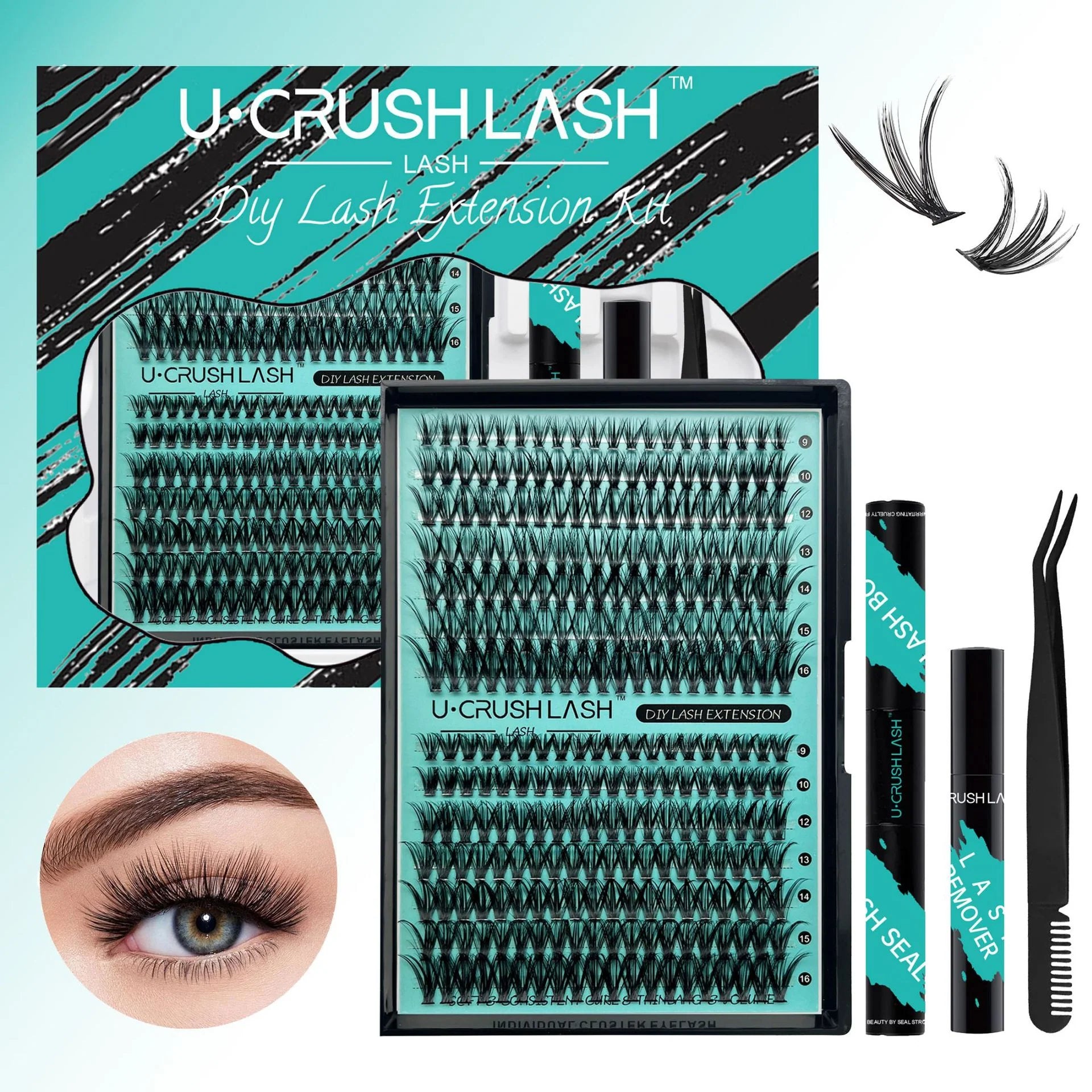 Split Self-Adhesive Solo Bundle Fake Lashes Set