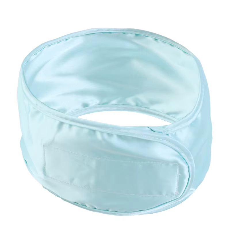 New Women Soft Silky Satin Headband Adjustable Sports Hairband Yoga Spa Bath Shower Wash Face Make up Cosmetic Wide Head Band