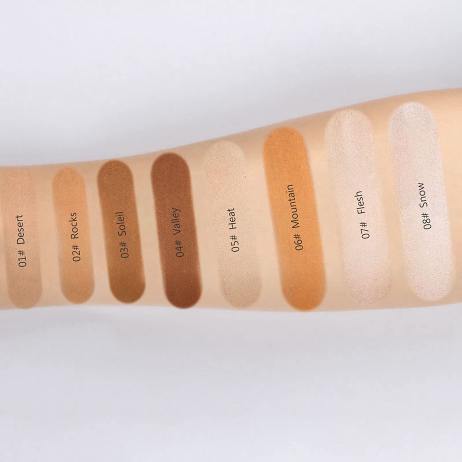 Matte Setting Loose Powder 8 Colors Smooth and Lightweight Face Powder for Brightening and Setting Makeup with Face Puff (03 Soleil)