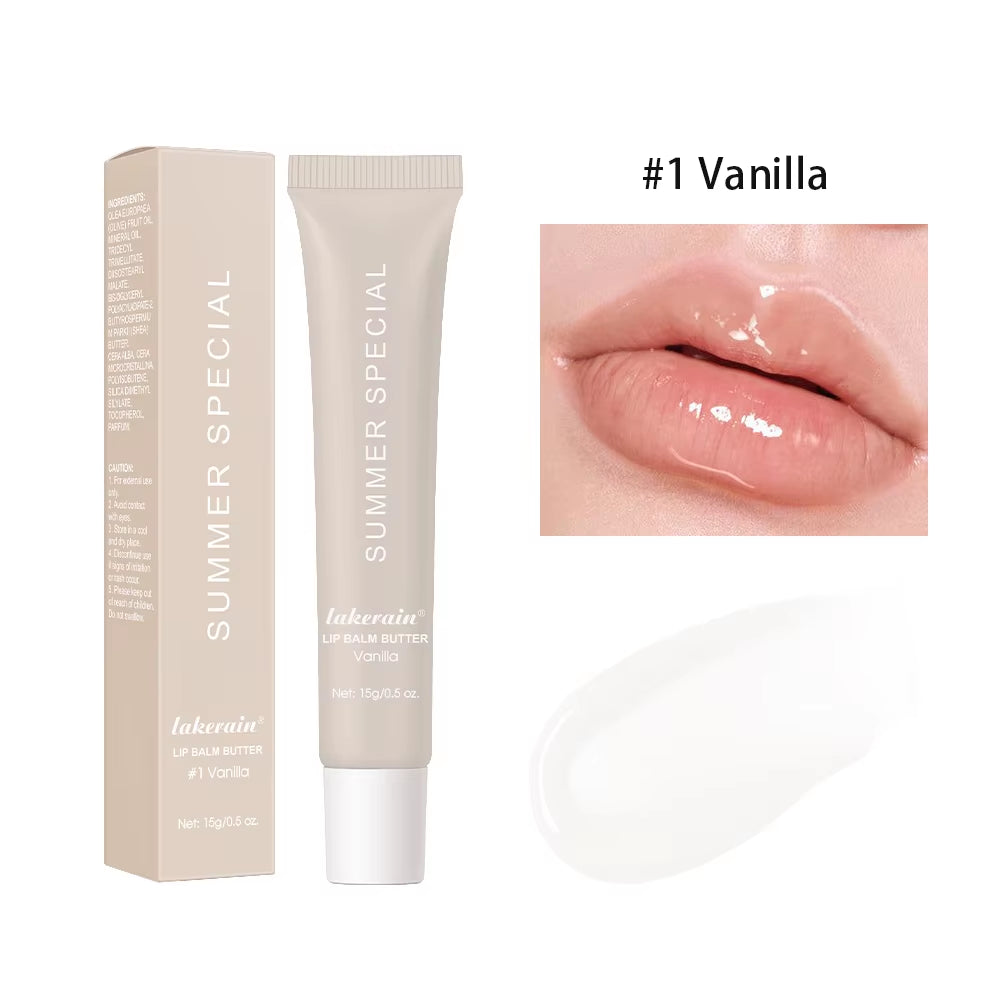 Summer Lip Balm Moisturizing Mirror Lip Gloss Lip Vanilla Mint Iced Coffee Cake Smell Lipstick Transparent Lip Oil Makeup