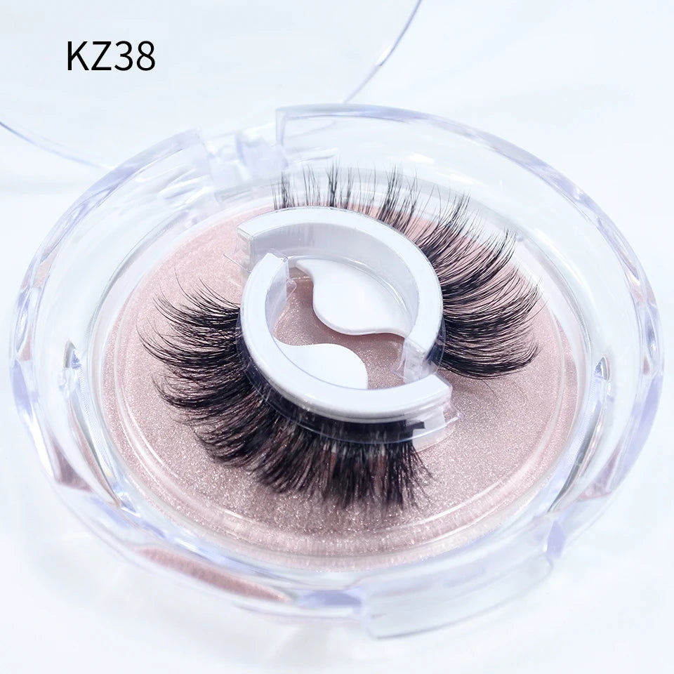 Reusable Adhesive Eyelashes New Arrival Wispy Thick Natural Eye Lashes Makeup Fake Eyelashes  