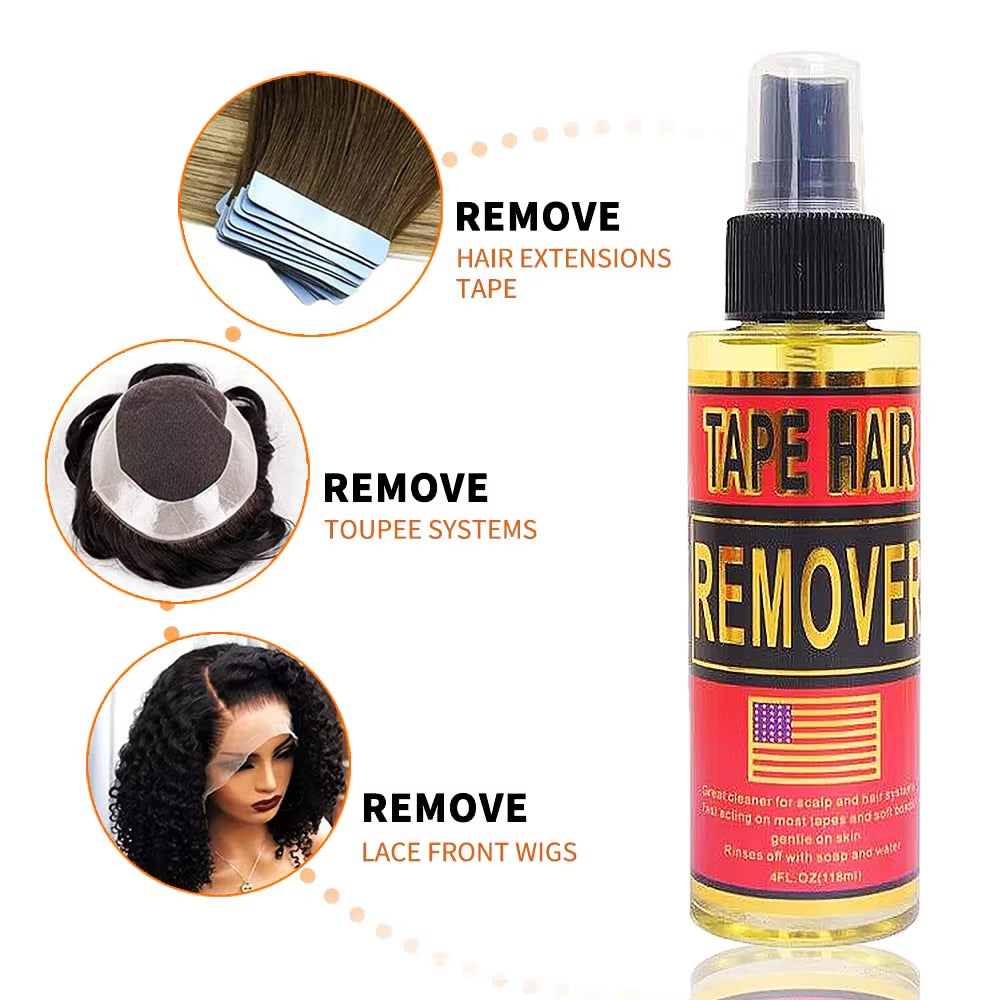 Tape in Extension Remover 118Ml,Wig Glue Remover Adhesive Fast Acting,Removes Hair Glue,Wig Tape,Double Sided Extension Tape